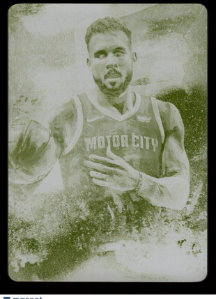 Blake Griffin 2018-19 Panini Court Kings #18 Yellow Printing Plate 1/1 Pistons