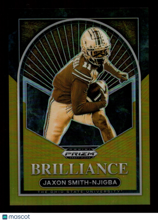 Jaxon Smith-Njigba 2023 Panini Prizm DP #BR-21 Brilliance Gold Prizm /10 RC