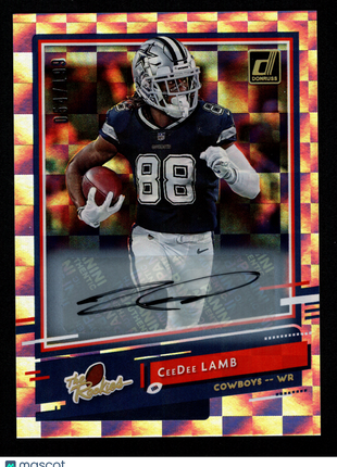 CeeDee Lamb 2020 Panini Donruss #TR-CL The Rookies/199 RC Auto Cowboys