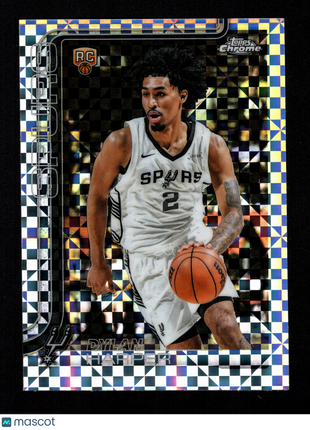 Dylan Harper 2025-26 Topps Chrome #252 X-Fractor Rookie RC Spurs