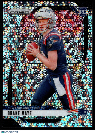 Drake Maye 2024 Panini Prizm #329 No Huddle Disco Rookie RC Patriots