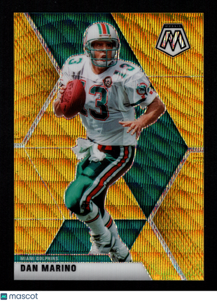 Dan Marino 2020 Panini Mosaic #123 Gold Wave /17 SSP Miami Dolphins