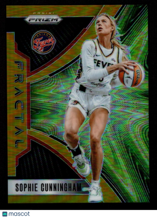 Sophie Cunningham 2026 Panini Prizm #5 Fractal Gold Prizm /10 SSP Fever