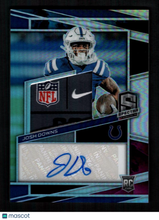 Josh Downs 2023 Panini Spectra #221 Nebula Laundry Tag Autograph /2 RC Auto