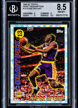 Kobe Bryant 1996-97 Topps #13 Draft Redemption RC BGS8.5 NM-MT+ Lakers