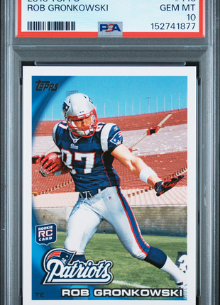 Rob Gronkowski 2010 Topps #148 Rookie RC PSA10 GEM MT Patriots