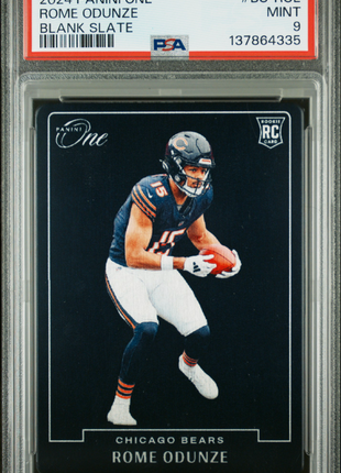 Rome Odunze 2024 Panini One #BS-ROE Blank Slate RC Case Hit SSP PSA9 MINT