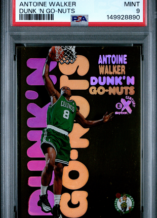 Antoine Walker 1998 Skybox E-X Century #7DG Dunk 'N Go-Nuts PSA9 MINT Celtics
