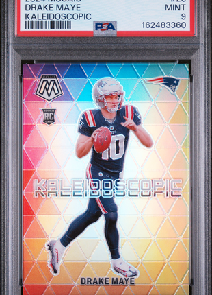 Drake Maye 2024 Panini Mosaic #20 Kaleidoscopic RC Case Hit SSP PSA9 MINT