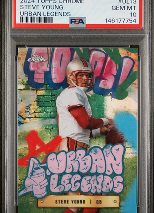 Steve Young 2024 Topps Chrome #UL13 Urban Legends PSA10 GEM MT 49ers