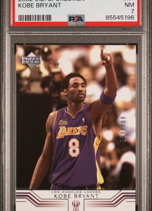 Kobe Bryant 2002-03 Upper Deck Spokesmen #K1 /200 PSA7 NM Los Angeles Lakers