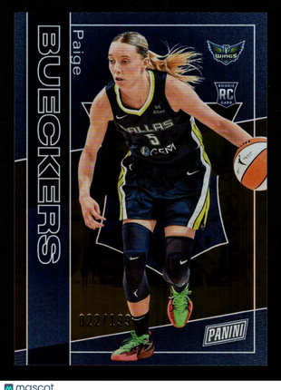 Paige Bueckers 2025 Panini National VIP #RC1 Orange Foil /199 RC Wings