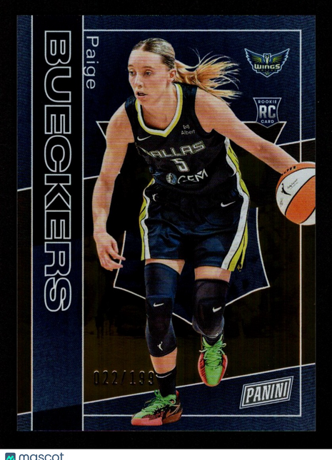 Paige Bueckers 2025 Panini National VIP #RC1 Orange Foil /199 RC Wings