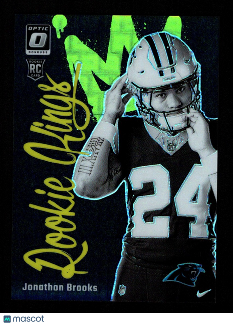 Jonathon Brooks 2024 Donruss Optic #10 Rookie Kings Black Pandora /25 SSP RC