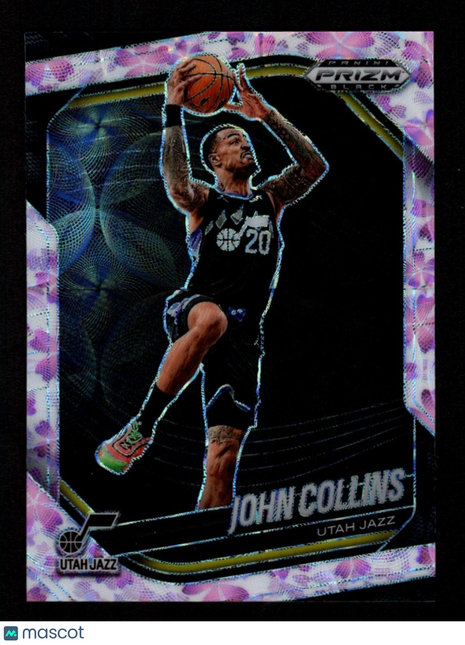 John Collins 2024-25 Panini Prizm #44 Cherry Blossom FOTL /20 SSP Utah Jazz