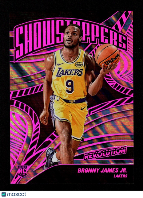 Bronny James Jr. 2024-25 Panini Revolution Showstoppers #17 Lava /10 RC Lakers