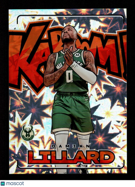 Damian Lillard 2024 2023-24 Panini Crown Royale #18 Kaboom Case Hit SSP Bucks