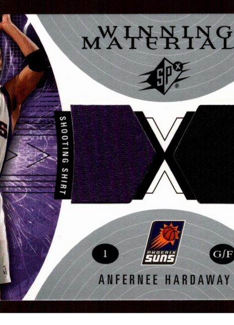 Anfernee Hardaway 2003 Upper Deck SPx #WM3 Winning Materials Dual Patch Suns