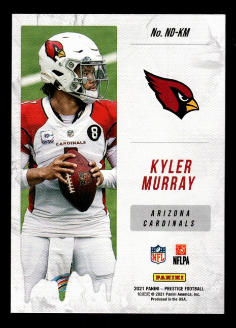 Kyler Murray 2021 Panini Prestige #ND-KM Drip Case Hit SSP Cardinals