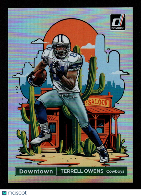 Terrell Owens 2024 Panini Donruss #8 Downtown Case Hit SSP Dallas Cowboys