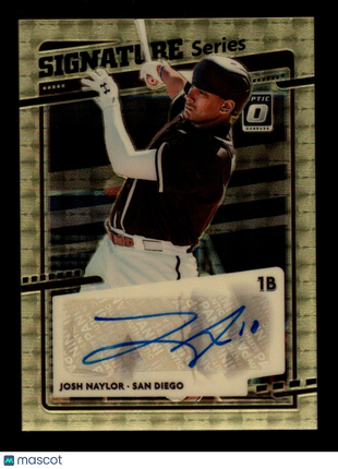 Josh Naylor 2020 Donruss Optic #SS-JN Sig Series Gold Vinyl 1/1 Auto Superfactor