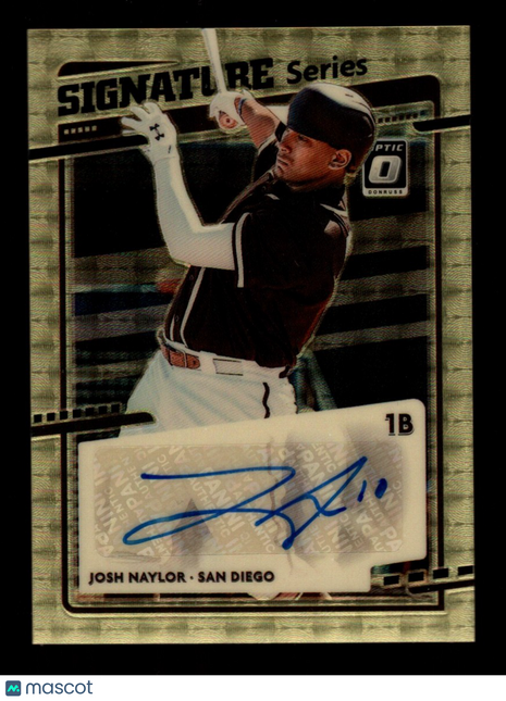 Josh Naylor 2020 Donruss Optic #SS-JN Sig Series Gold Vinyl 1/1 Auto Superfactor