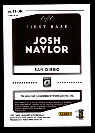 Josh Naylor 2020 Donruss Optic #SS-JN Sig Series Gold Vinyl 1/1 Auto Superfactor