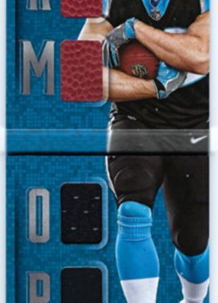 Christian McCaffrey 2017 Panini Preferred #7 Armory Jersey Booklet /99 RC