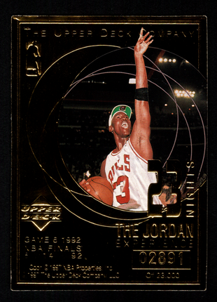 Michael Jordan 1998 Upper Deck The Jordan Experience Highlights 22KT Gold /23000