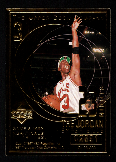 Michael Jordan 1998 Upper Deck The Jordan Experience Highlights 22KT Gold /23000