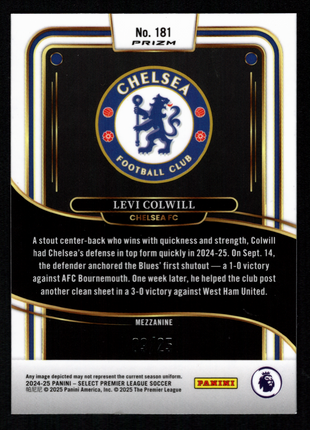 Levi Colwill 2024-25 Panini Select Premier League #181 Tie-Dye /25 Chelsea FC