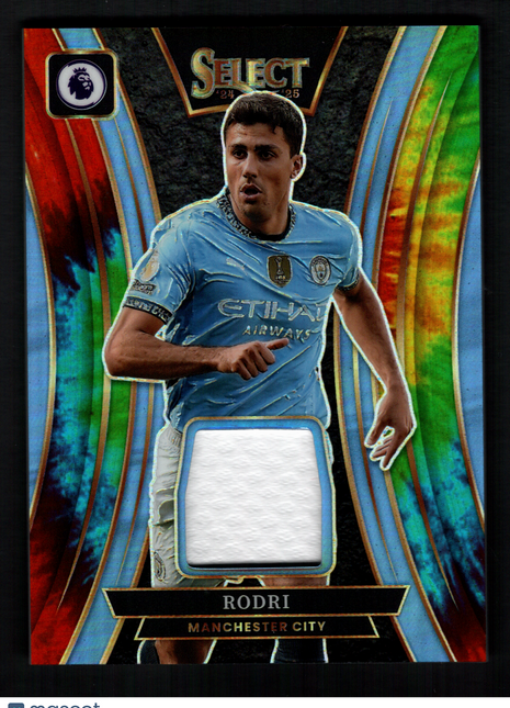 Rodri 2024-25 Panini Select Premier League #SM-RO Tie-Dye /25 Patch SSP