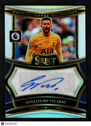 Guglielmo Vicario 2024-25 Panini Select Premier League #S-GV Silver Prizm Auto