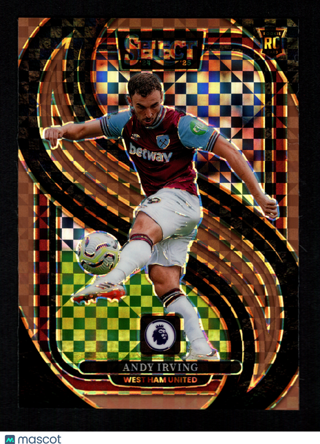 Andy Irving 2024-25 Panini Select P/L #170 Bronze Checkerboard /125 Rookie RC