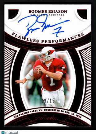 Boomer Esiason 2025 Panini Flawless #FP-BEN Ruby /15 Flawless Performances Auto