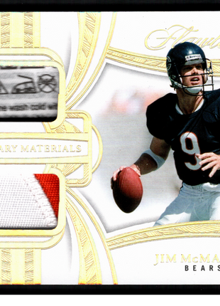 Jim McMahon 2025 Panini Flawless #JMN Legendary Materials /15 Laundry Tag Bears
