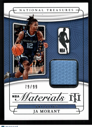 Ja Morant 2022-23 Panini National Treasures #NM-JMG Game-Worn /99 Patch