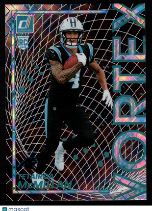Tetairoa McMillan 2025 Panini Donruss Vortex #7 Cosmic /100 Rookie RC Panthers