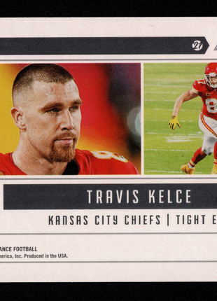 Travis Kelce 2021 Panini Luminance #LO-12 Lights Out Green /10 SP Chiefs