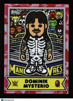 Dominik Mysterio 2025 Topps WWE BAPE Baby Milo #BMA-30 Pink Camo /25 SSP