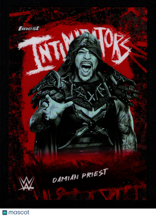 Damian Priest 2025 Topps Finest WWE #INT-DM Intimidators /5 Red Refractor SSP