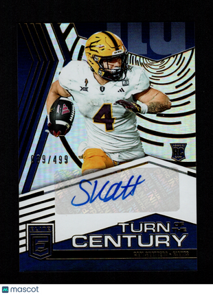 Cam Skattebo 2025 Panini Donruss Elite #TOC-CSK Turn of the Century /499 RC Auto