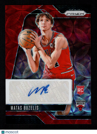 Matas Buzelis 2024-25 Panini Prizm #RSI-MBB Signature Choice Red Scope RC Auto