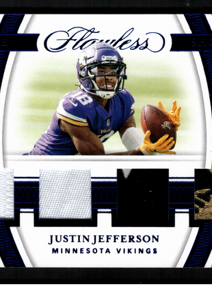 Justin Jefferson 2020 Panini Flawless #RS16 Rookie Showcase Sapphire /10 RC