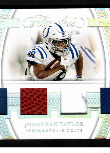 Jonathan Taylor 2020 Panini Flawless #RS13 Rookie Showcase Quad /20 RC Colts