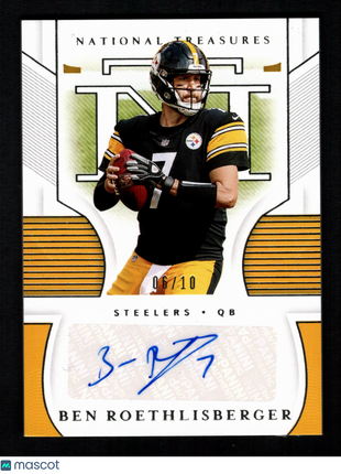 Ben Roethlisberger 2020 Panini National Treasures #S-BR Signatures /10 Auto