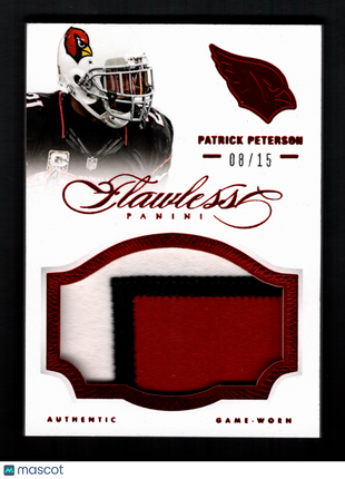 Patrick Peterson 2014 Panini Flawless #51 Game-Worn Patch Ruby /15 Cardinals