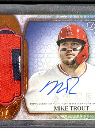 Mike Trout 2025 Topps Dynasty #DAP-MT4 Bronze /10 Patch Autograph Auto Sealed