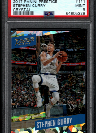 Stephen Curry 2015-16 Panini Prestige #141 Crystal /199 PSA9 MINT Warriors