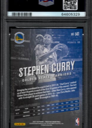 Stephen Curry 2015-16 Panini Prestige #141 Crystal /199 PSA9 MINT Warriors